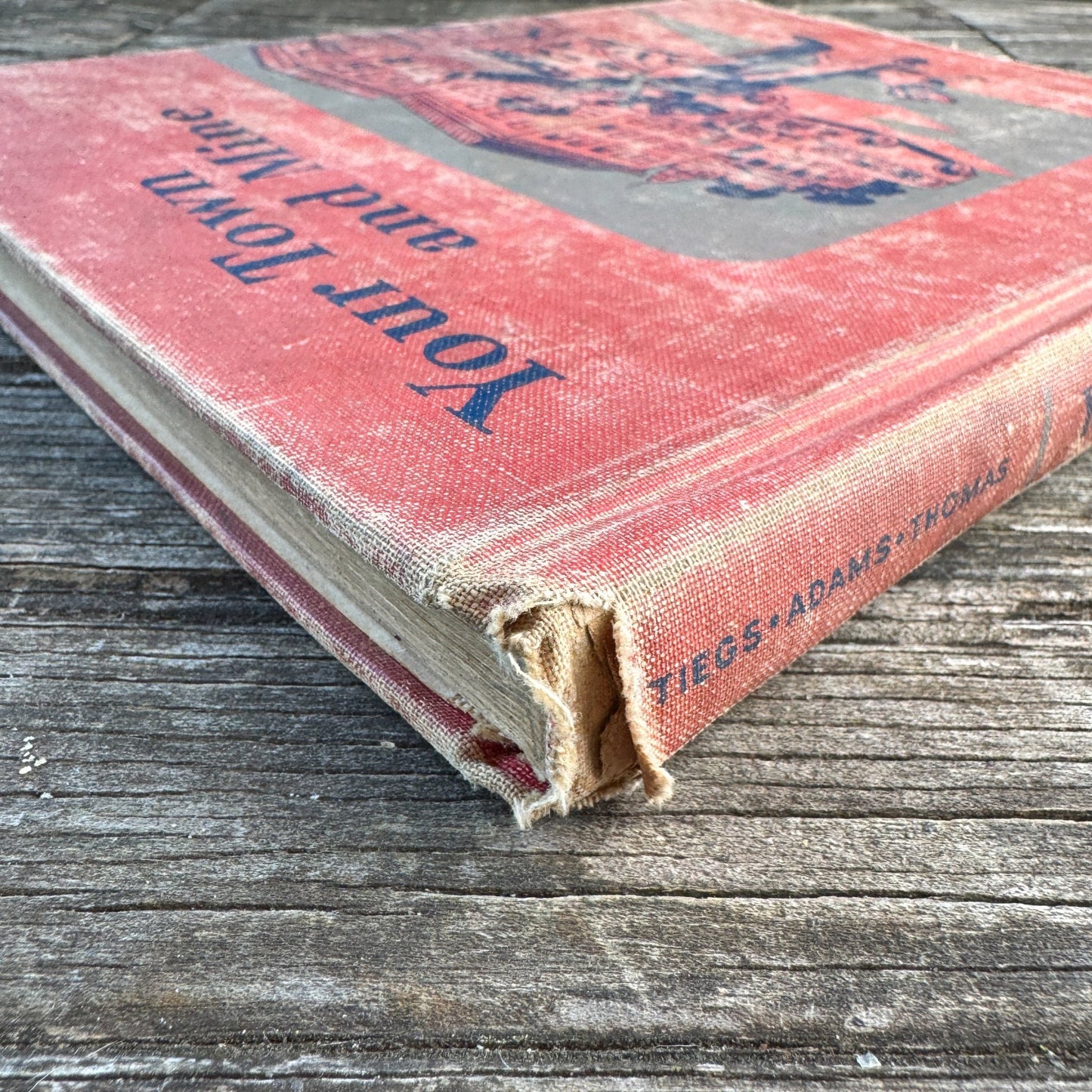 Your Town and Mine, Ginn and Company, 1949 Mid Century School Book - Pretty Old Books