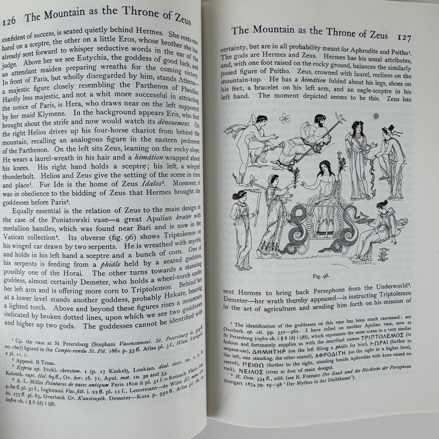 Zeus: A Study in Ancient Religion, Volume I — Zeus: God of the Bright Sky, 1964 Mythology Hardcover - Pretty Old Books