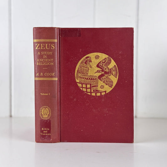 Zeus: A Study in Ancient Religion, Volume I — Zeus: God of the Bright Sky, 1964 Mythology Hardcover - Pretty Old Books