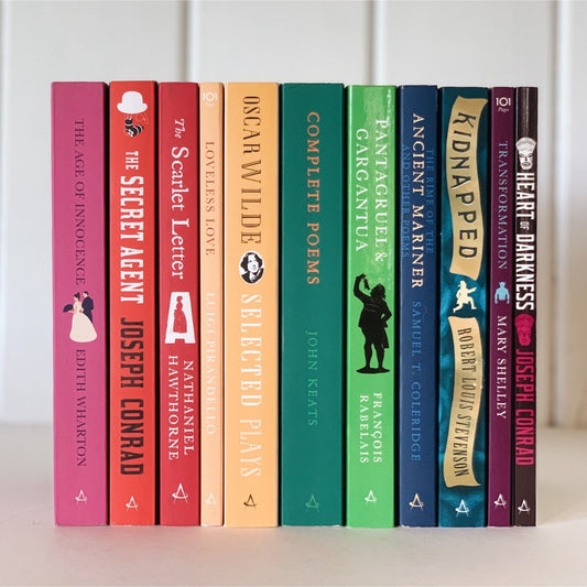 Alma Classics Rainbow Paperback Novel Bundle, Instant Library, UK Book Set - Pretty Old Books