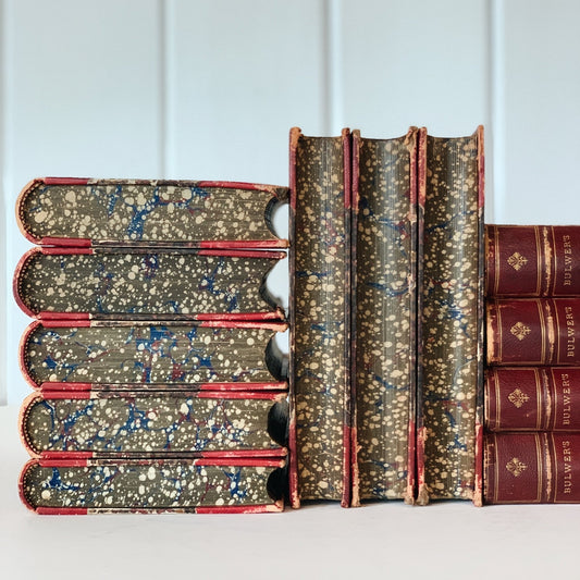 Bulwer's Works, Lord Lytton, George Routledge and Sons, Knebworth Edition, 1875 - Pretty Old Books