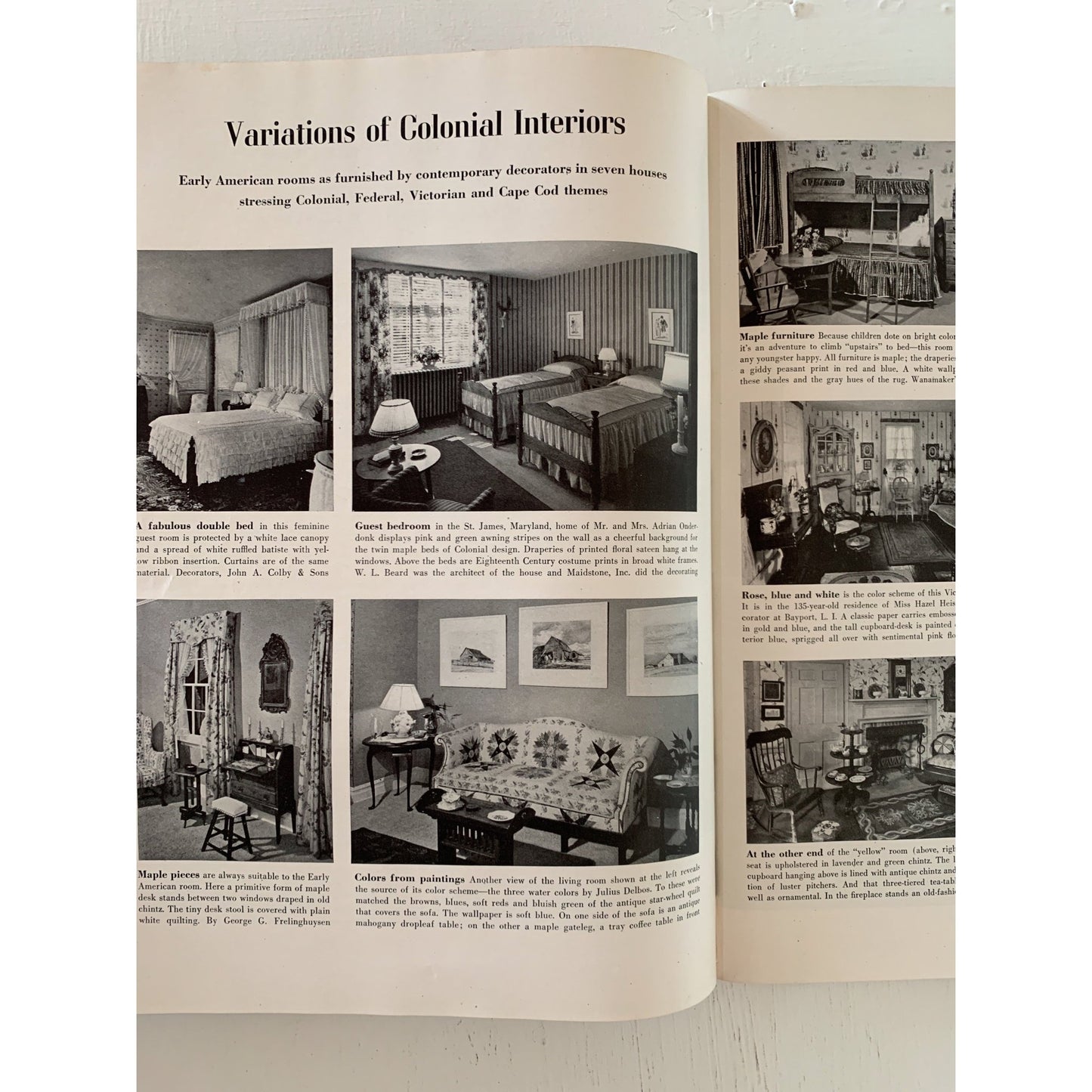 House and Garden's Complete Guide to Interior Decoration, 1953, Hardcover - Pretty Old Books