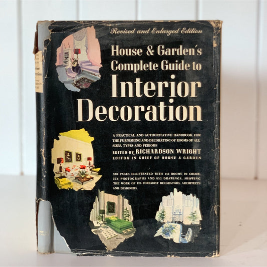 House and Garden's Complete Guide to Interior Decoration, 1953, Hardcover - Pretty Old Books