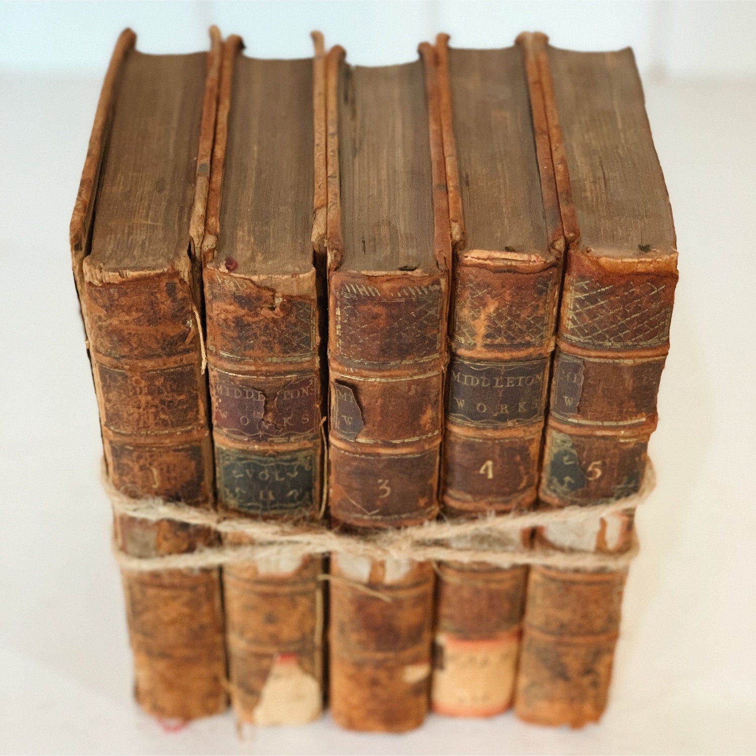 1700s Antiquarian The Miscellaneous Works of Conyers Middleton, 1755, 5 Volume Set