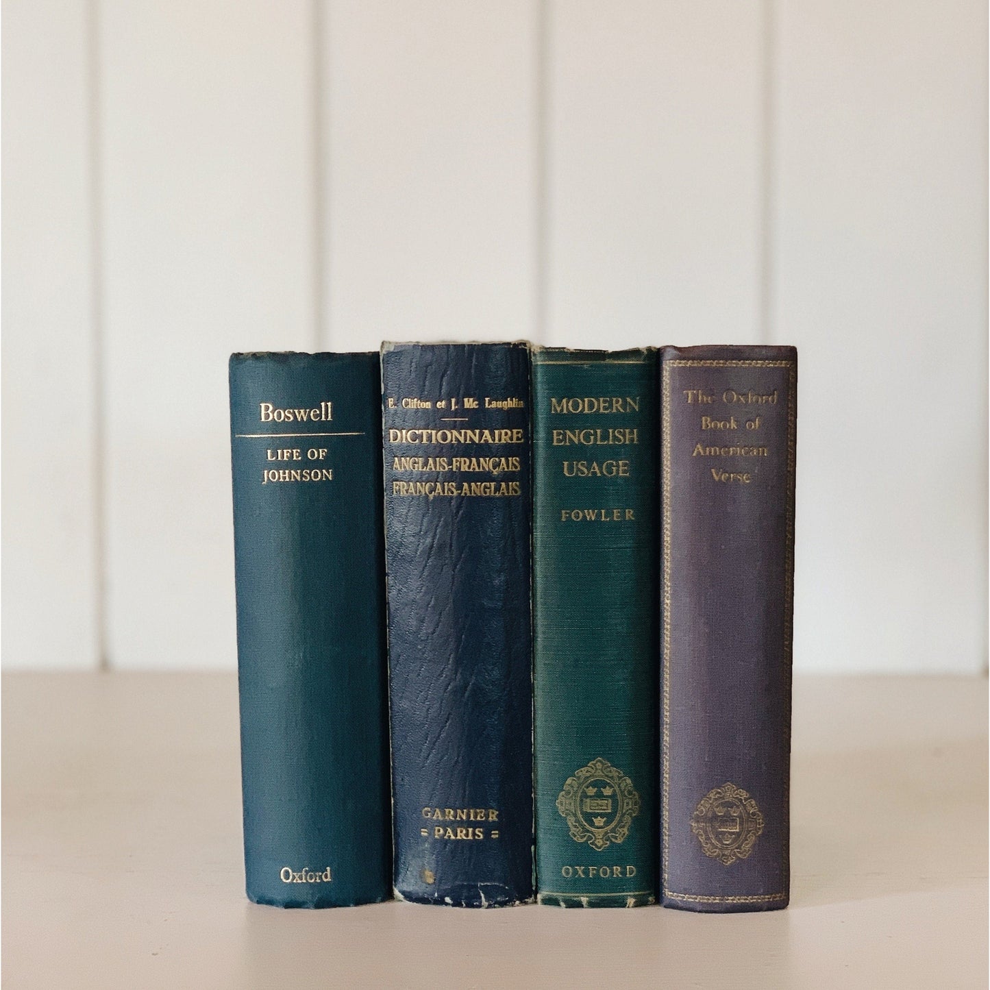 Decorative Vintage Blue Books, Old Books For Decor