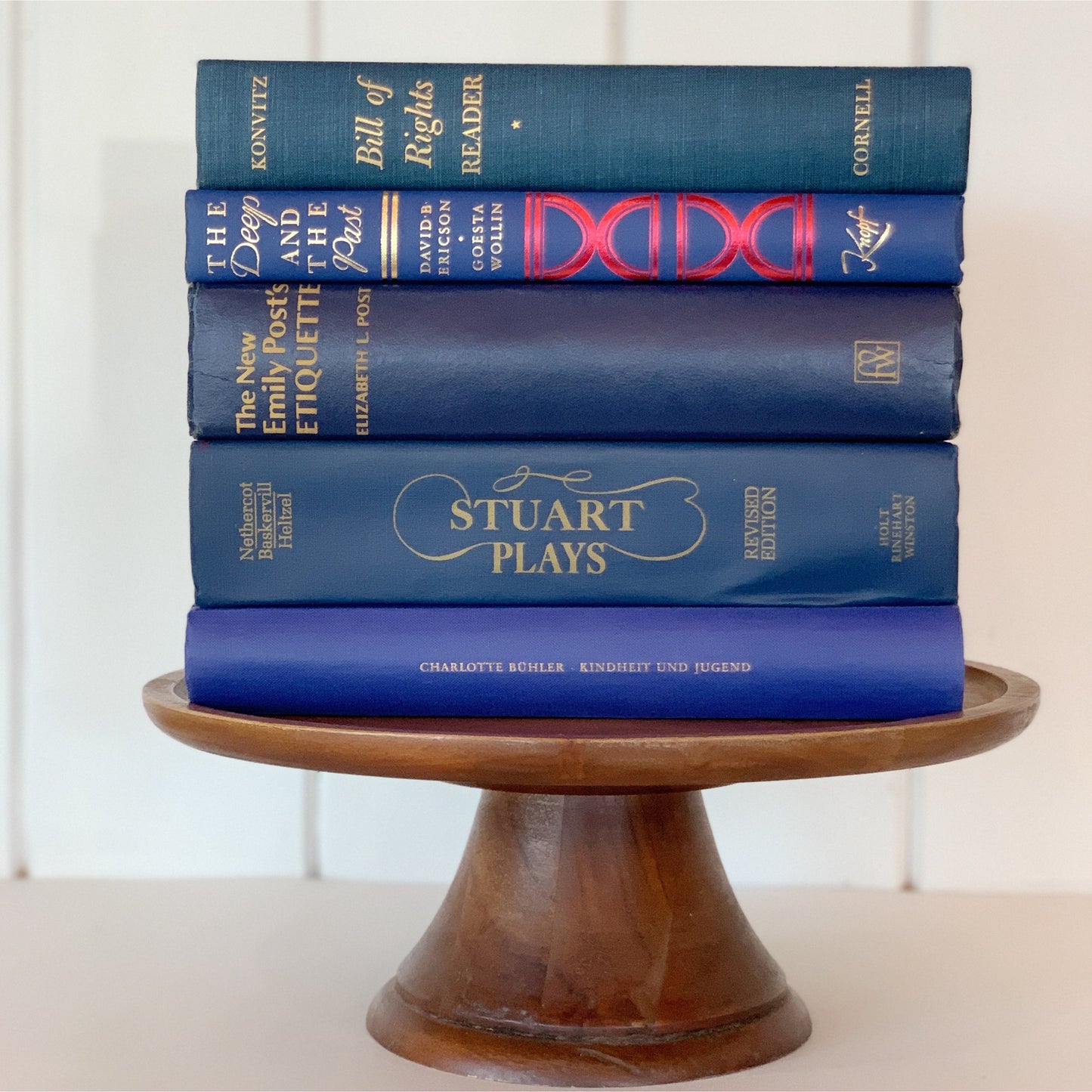 Navy and Indigo Blue Oversized Books for Decor, Books By Color Pretty
