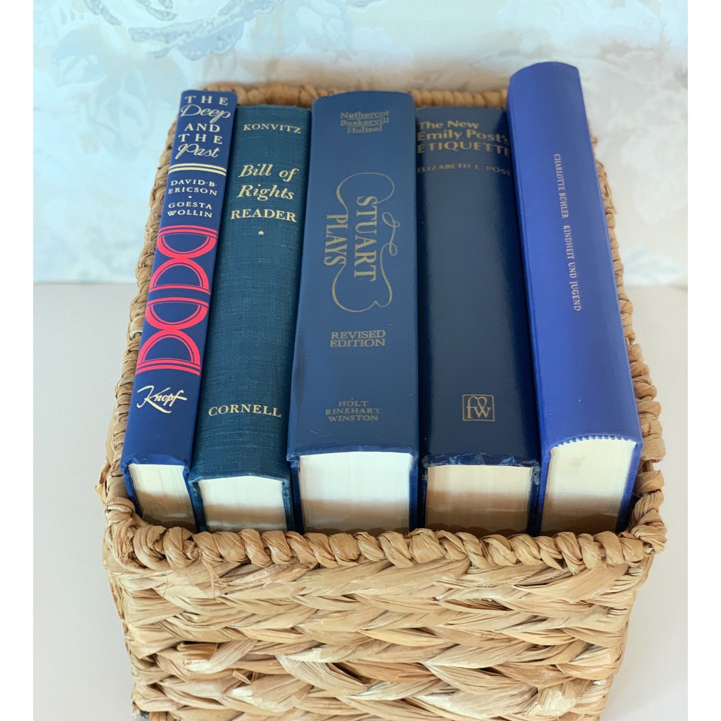 Navy and Indigo Blue Oversized Books for Decor, Books By Color Pretty