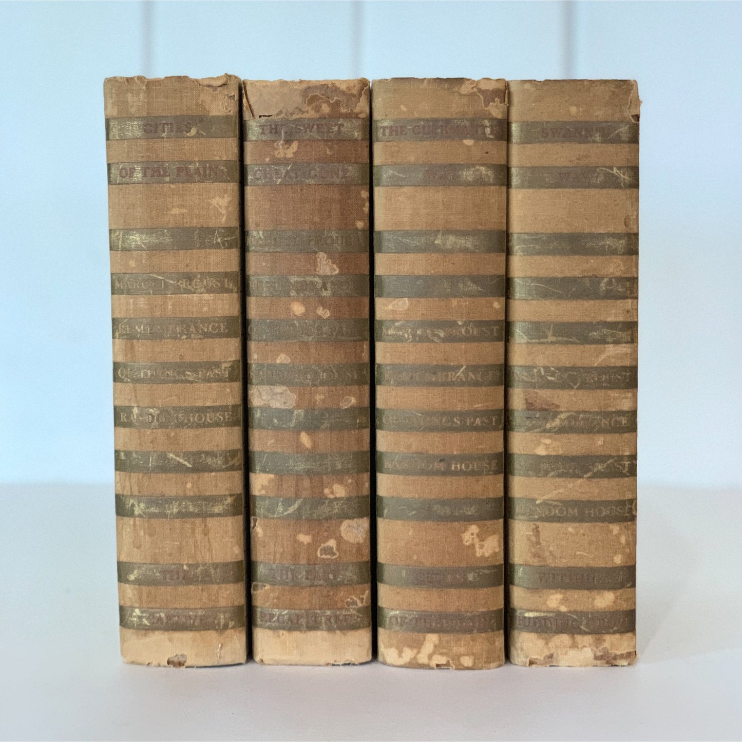 Remembrance of Things Past, Marcel Proust, 4-Volume Vintage Book Set, 1934