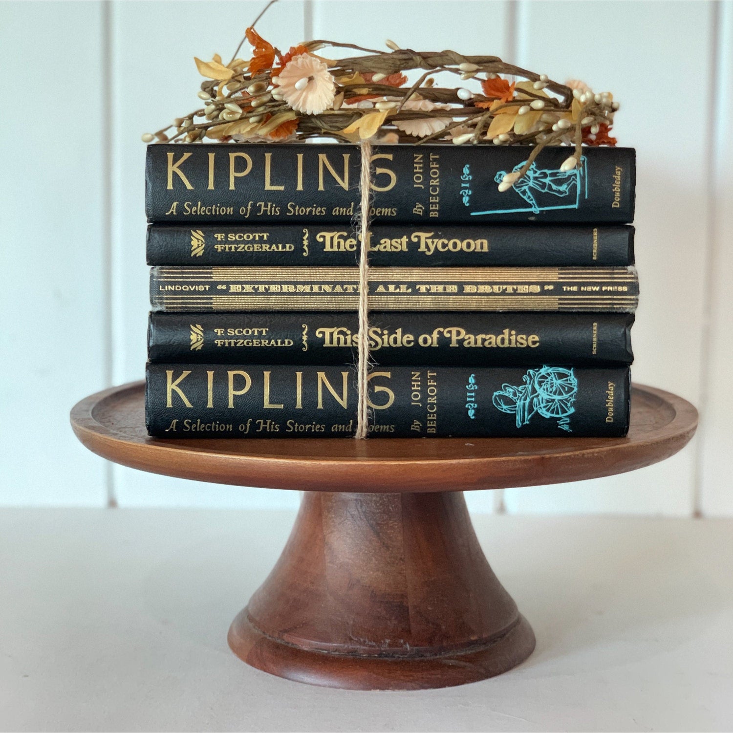 Black and Gold Mid-Century Vintage Book Set