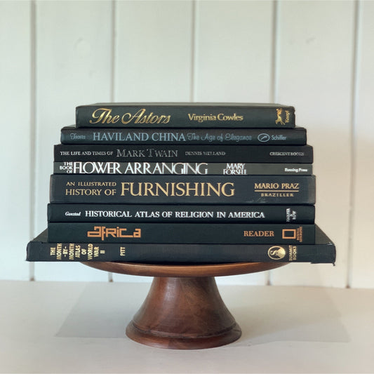 Black Vintage Decorative Books - Coffee Table Book Set