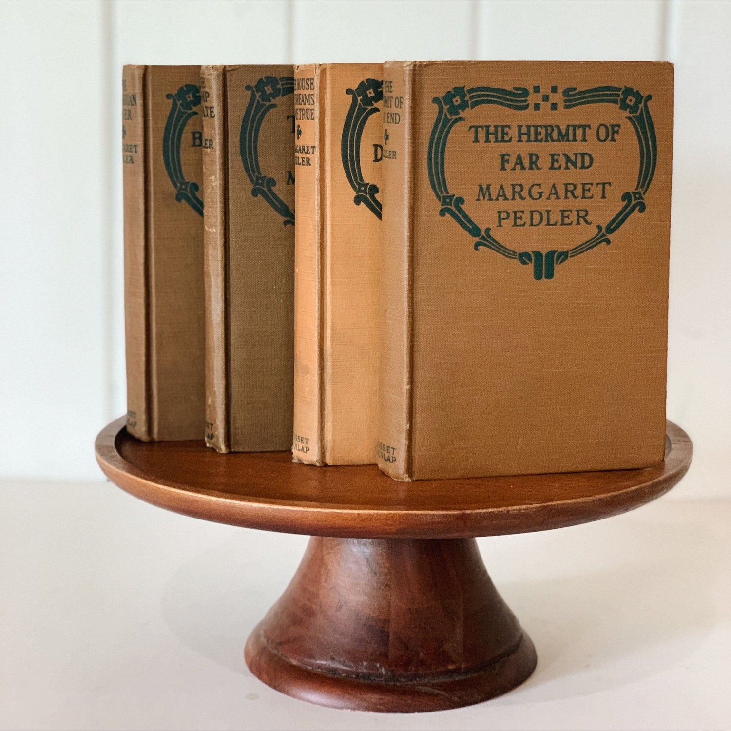 Antique Neutral Beige Brown Book Bundle, Books by Color, Margaret Pedler Books, 1920s