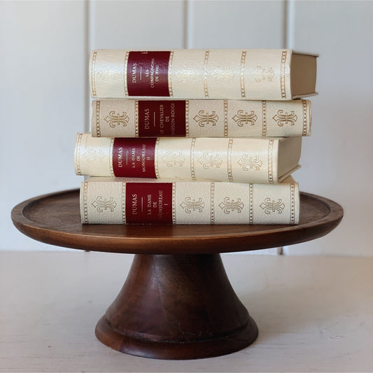 French Language White Alexandre Dumas Set, Editions Rencontre Lausanne, 1967, French Decor