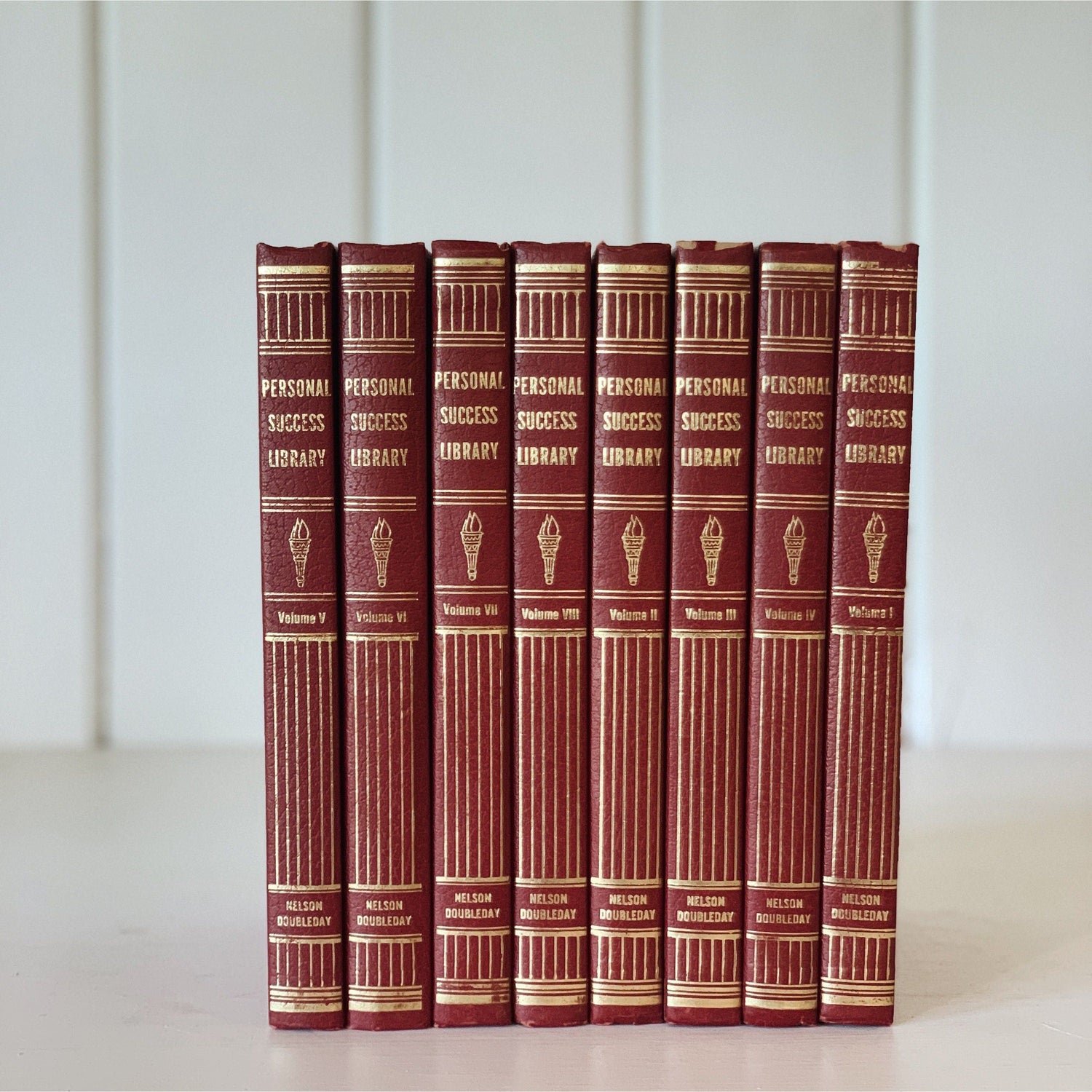 Personal Success Library Vintage Red and Gold Book Set, 1965