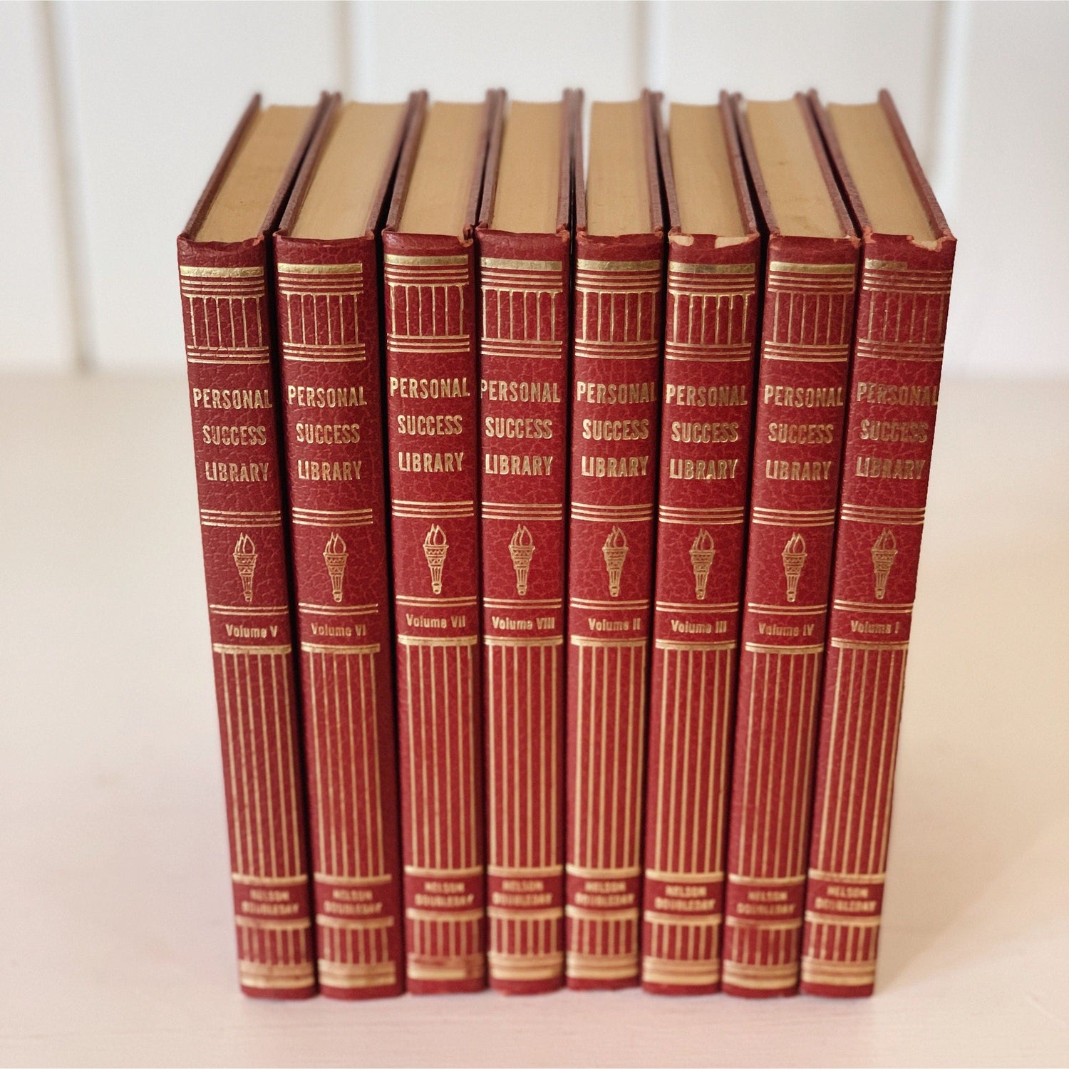 Personal Success Library Vintage Red and Gold Book Set, 1965