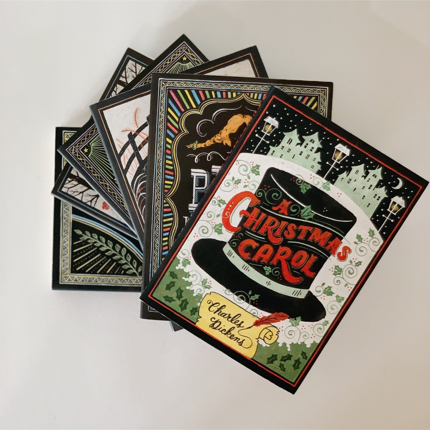 Puffin Chalk Children's Paperback Classics Books, Black Book Bundle for Shelf Stlinh