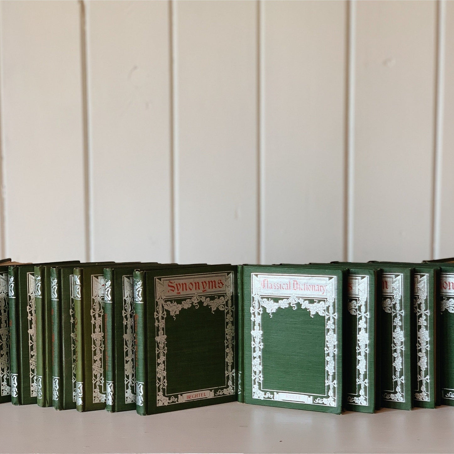 Penn Publishing Handbooks, Antique Green Books for Display, 1900s