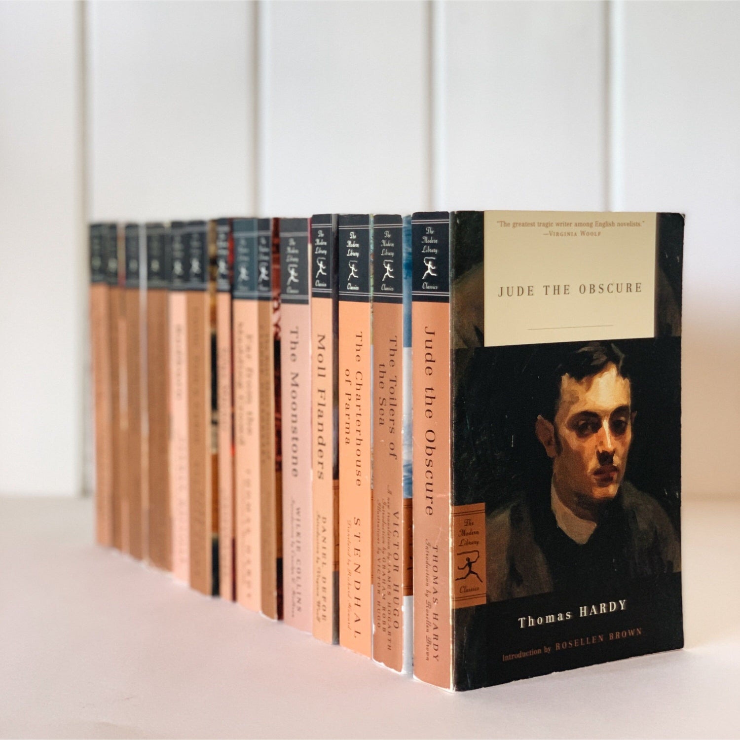 Modern Library Paperback Classic Book Bundle, Brown and Black Shelf Styling Bundle