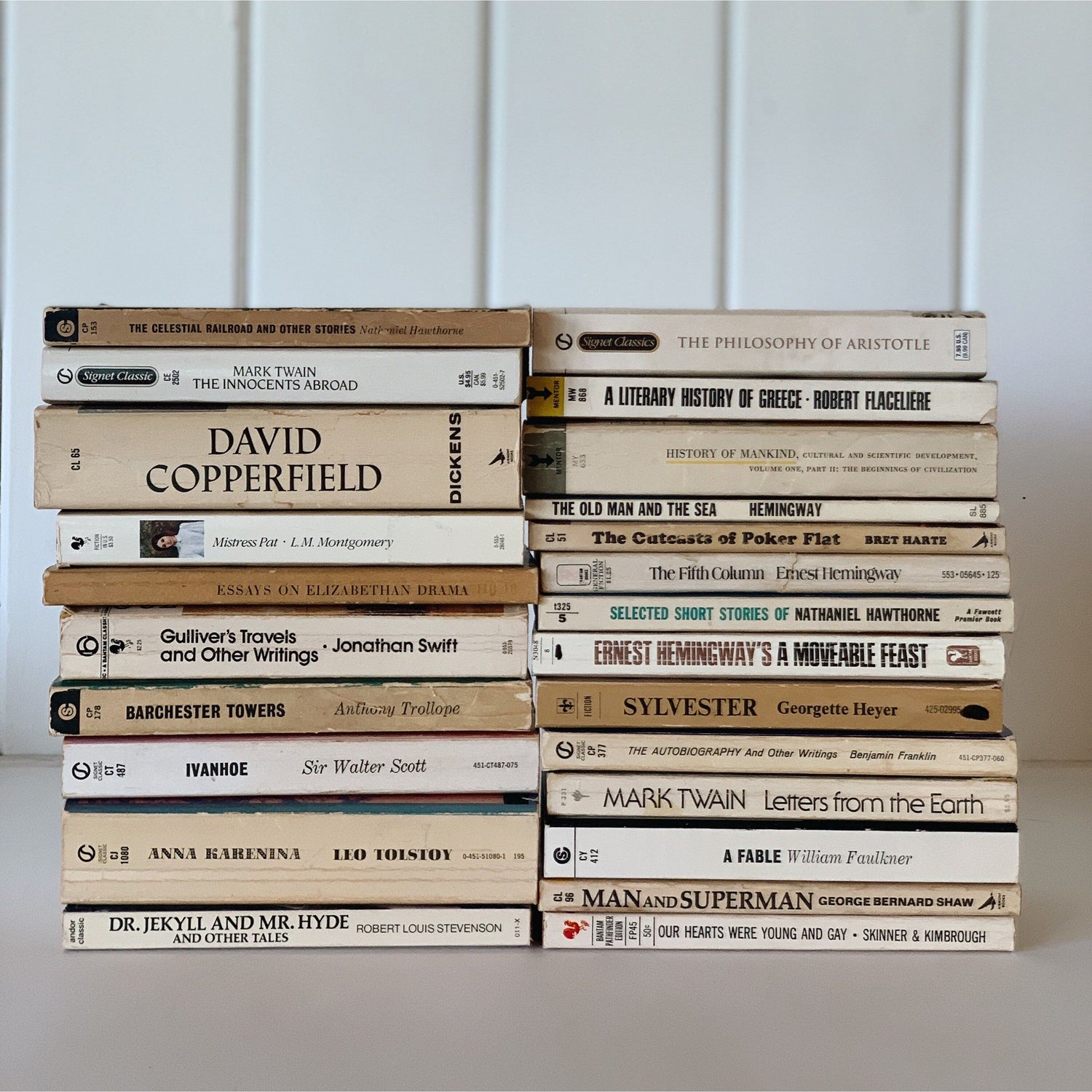 Classical Books Stack Stack Of Classic Books