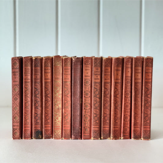 Mini Antique Red Books, World Literature Set, J. P. Sears, Kingsport Press