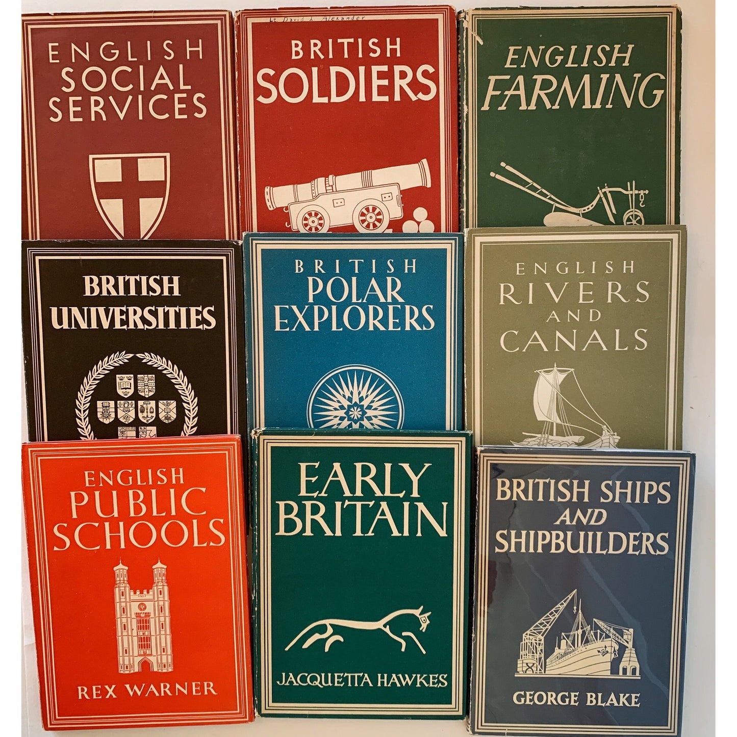 Britain in Pictures Set, 25 Books, Vintage Anglophile Shelf Styling