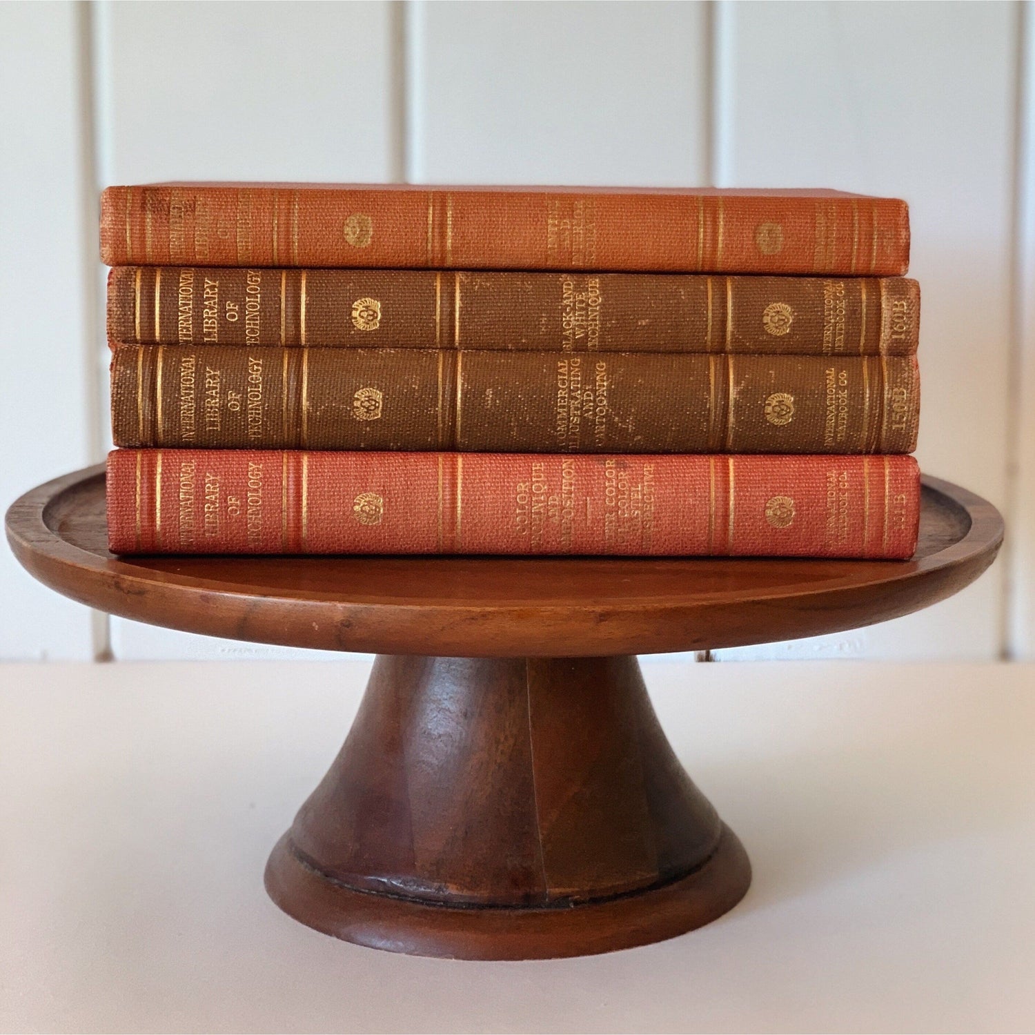International Library of Technology Antique Red Book Set, Art Instruction Books