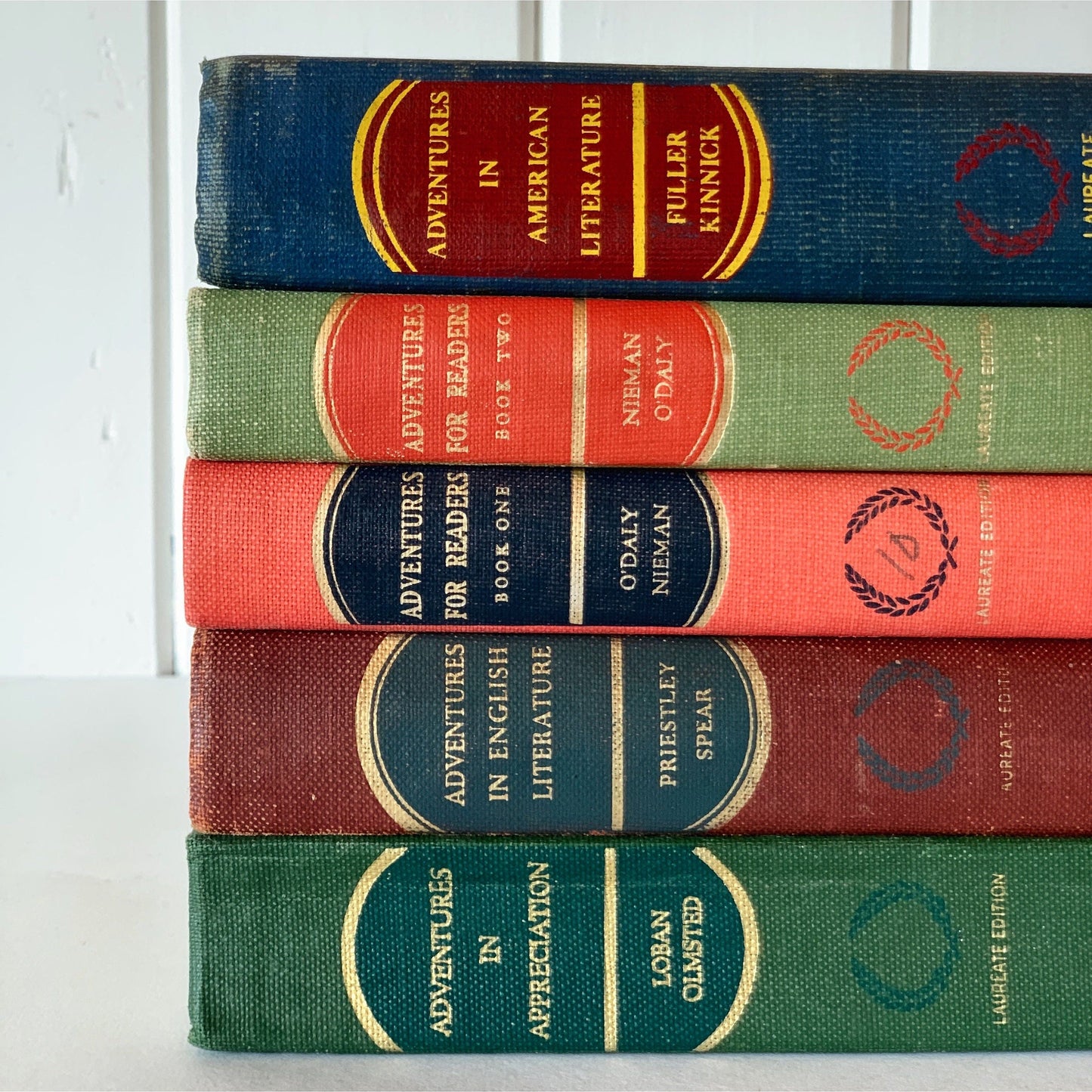 Mid Century English School Book Set, Laureate Editions, Adventures in English