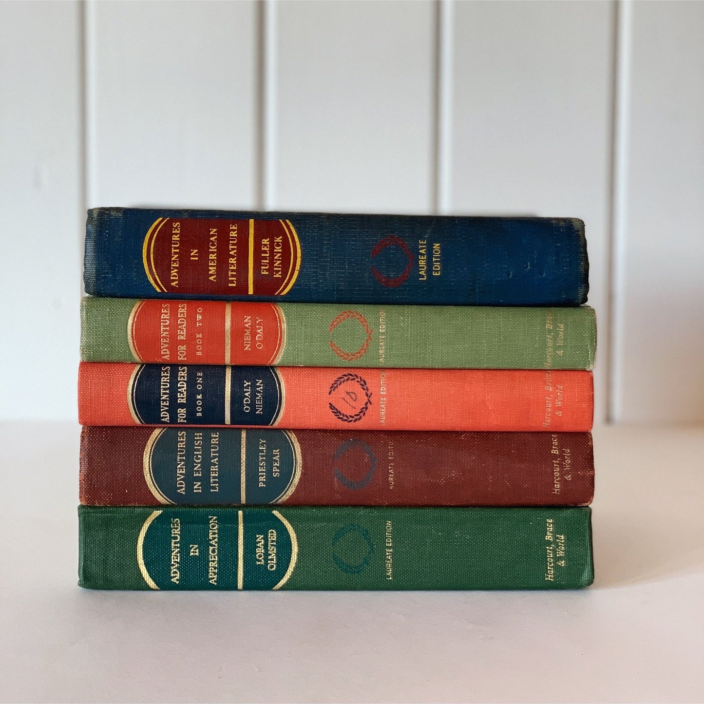 Mid Century English School Book Set, Laureate Editions, Adventures in English