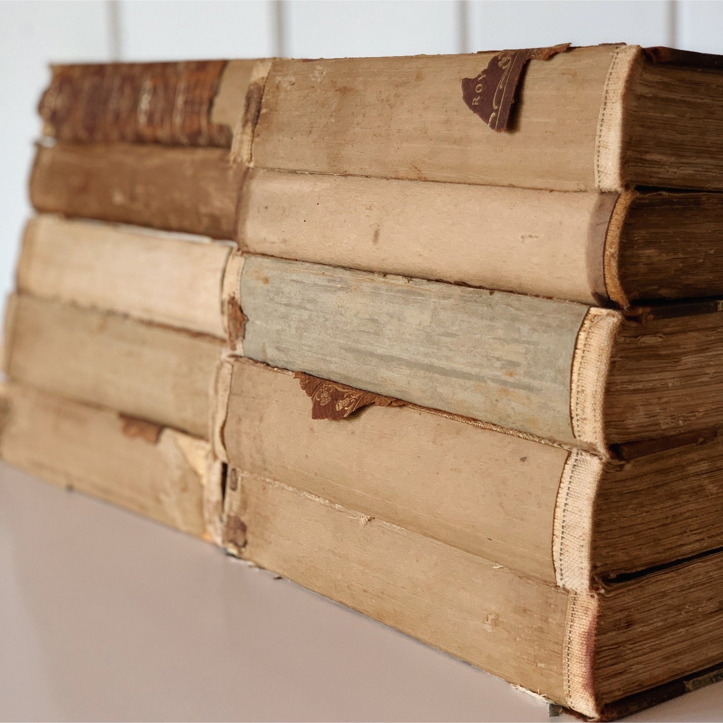 Unbound and Distressed Books for Decor - Antique Book Bundle Farmhouse Decor