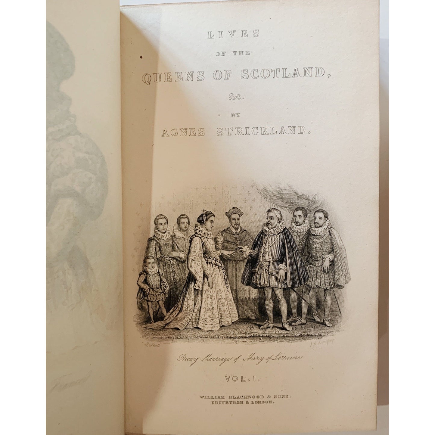 Agnes Strickland Books, Lives of the Queens of England, Scotland, Last Four Princesses of the Royal House of Stuart, Leather 1800s