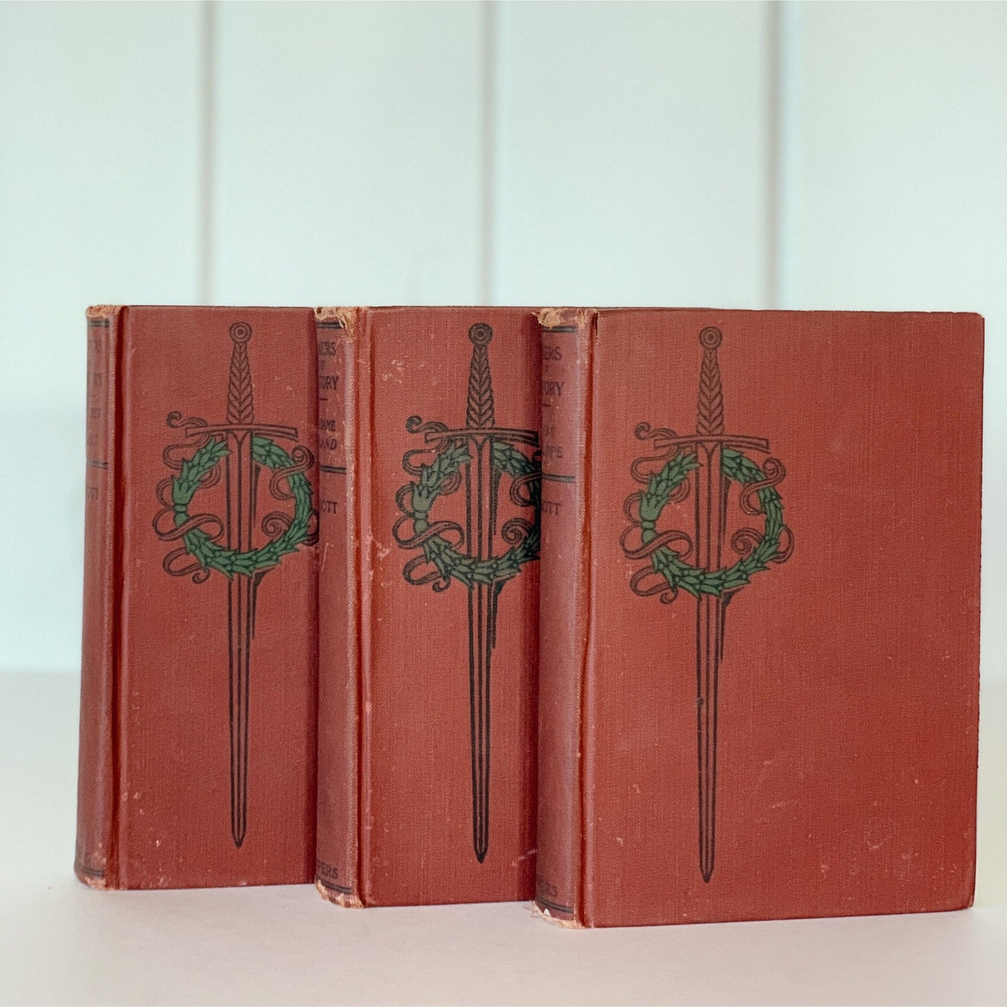 Red Antique Book Set, The Makers of History, 1901, Jacob Abbott