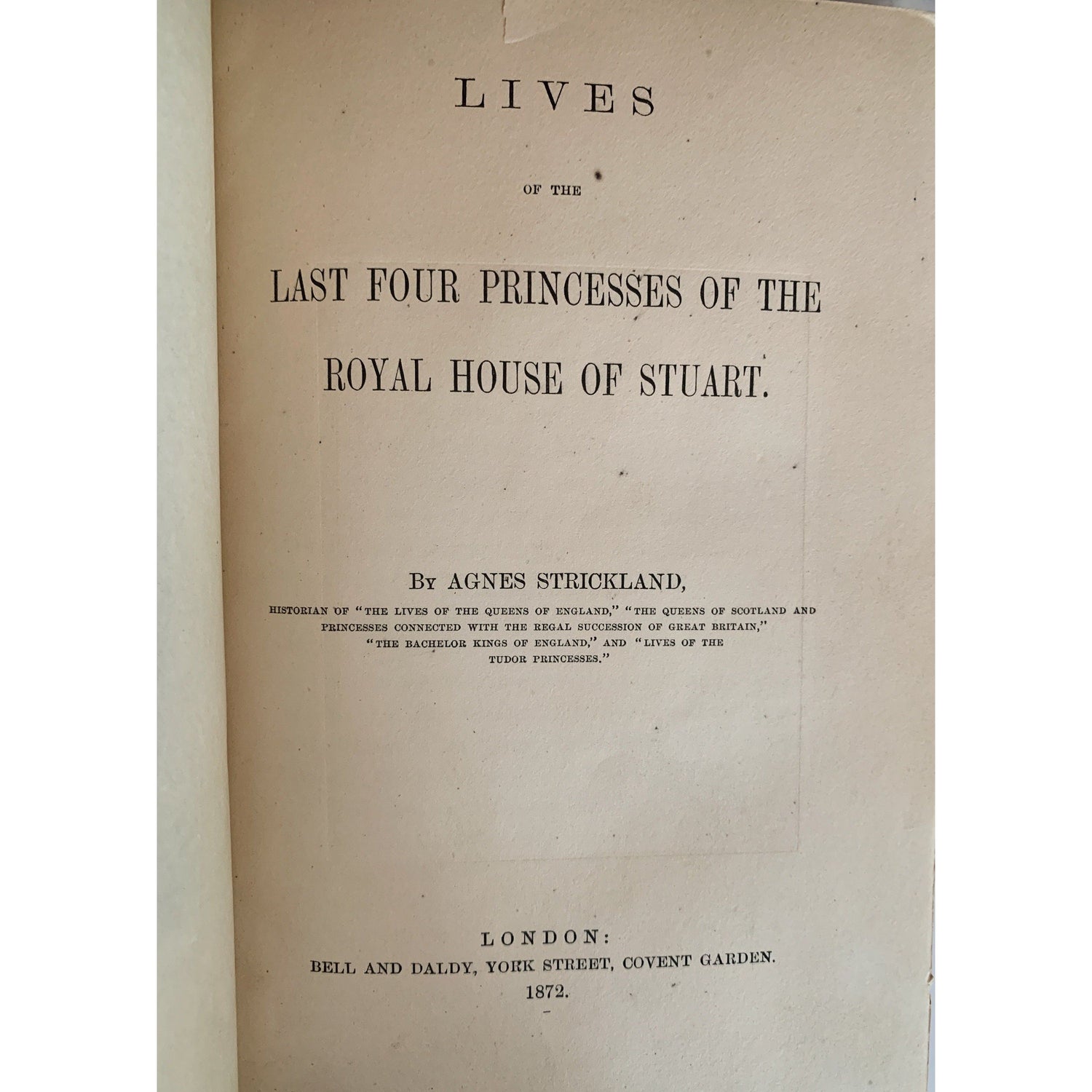 Agnes Strickland Books, Lives of the Queens of England, Scotland, Last Four Princesses of the Royal House of Stuart, Leather 1800s