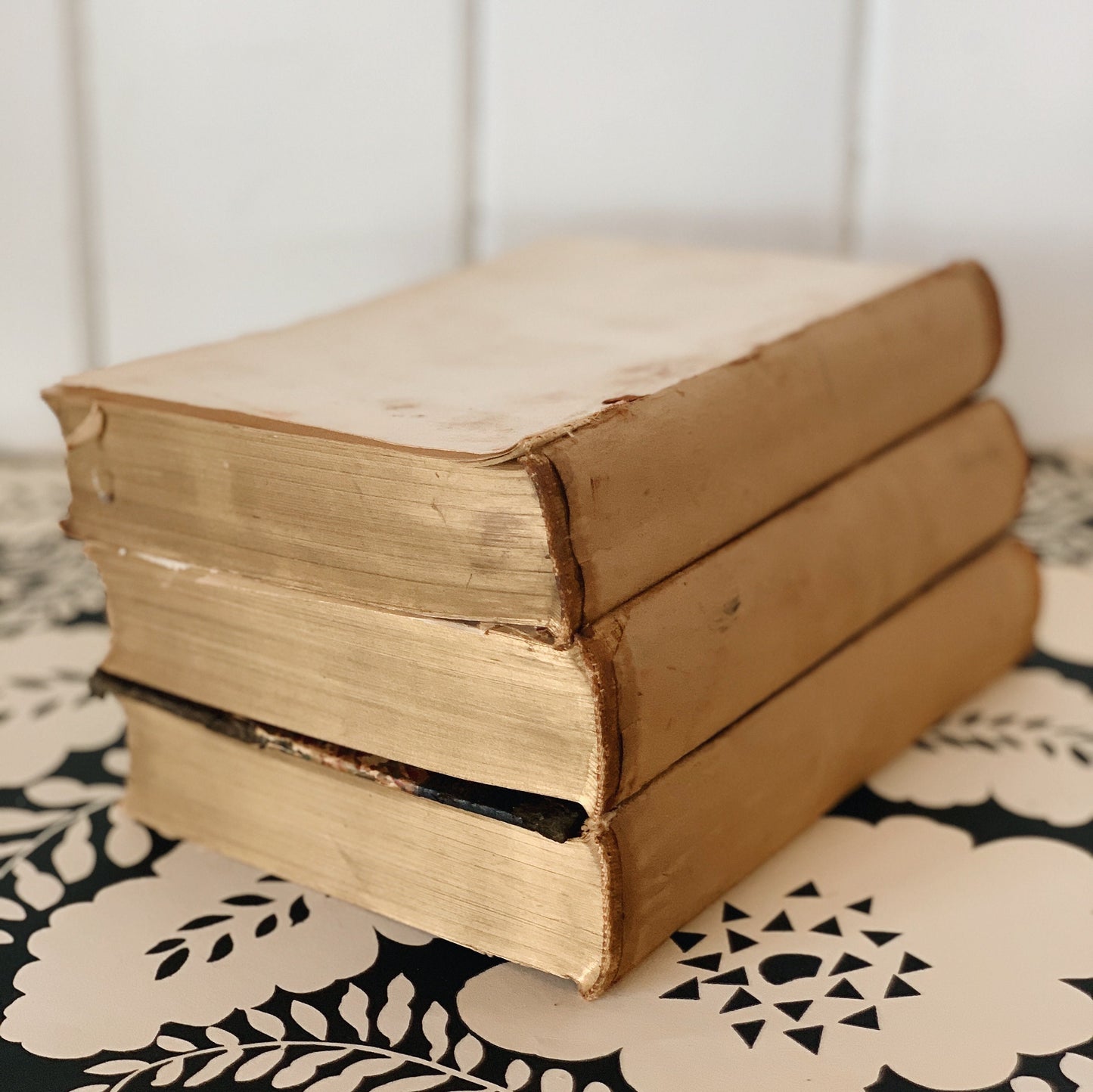 Unbound and Distressed Books for Decor - Antique Book Bundle, William Makepeace Thackeray