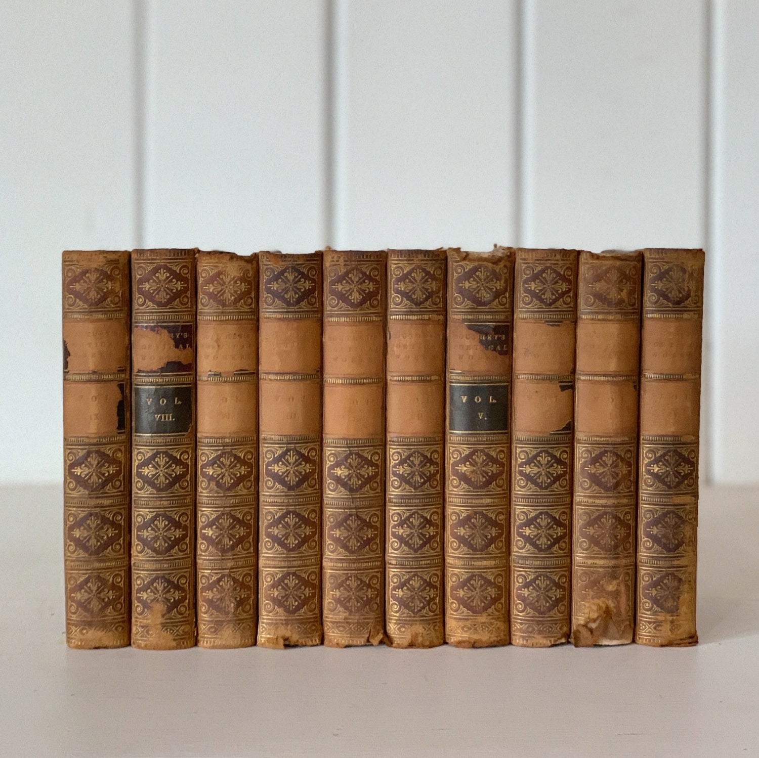 The Poetical Works of Robert Southey in Ten Volumes 1864 Leather Bound Books