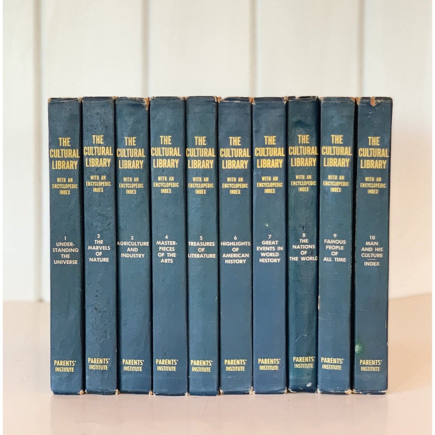The Cultural Library, Parents' Institute, Blue Complete Children's Encyclopedia Set, 1965-66