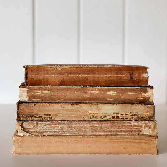 Unbound and Distressed Books, Books By Color, Shabby Chic