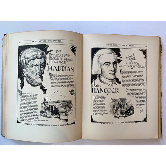 Minute Biographies, More Minute Biographies, Illustrated Minute Biographies, Hardcover Illustrated Books