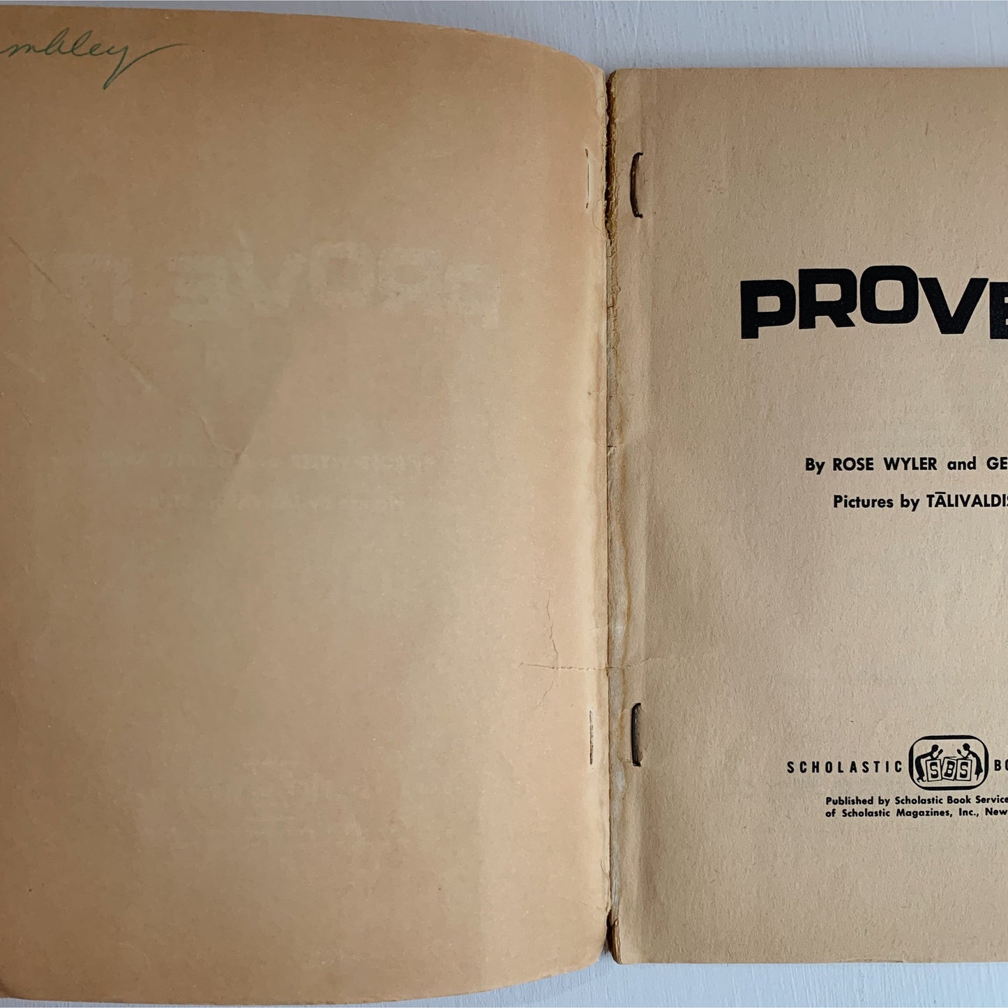 Prove It: Experiments With Water, Air, Sound, and Magnets, Scholastic Paperback 1964