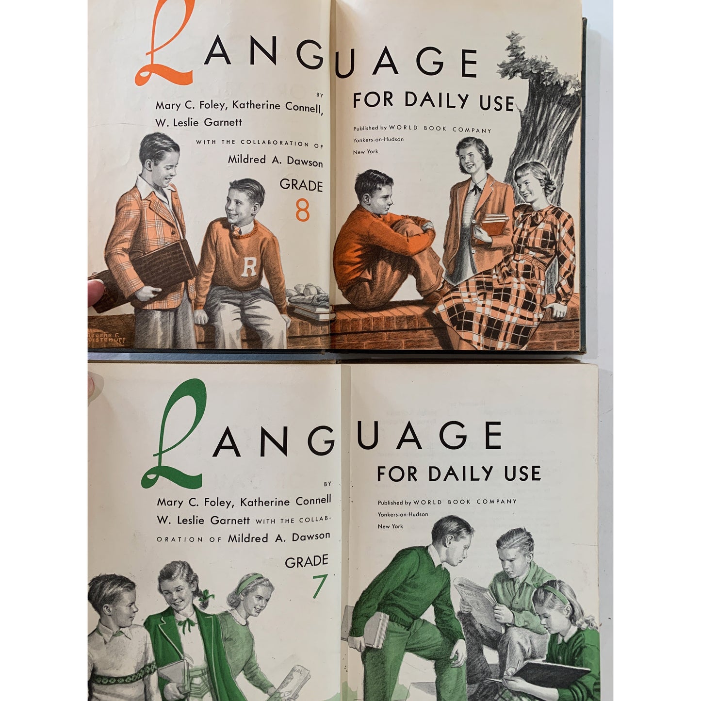 Mid-Century English Textbook Set, Language for Daily Use