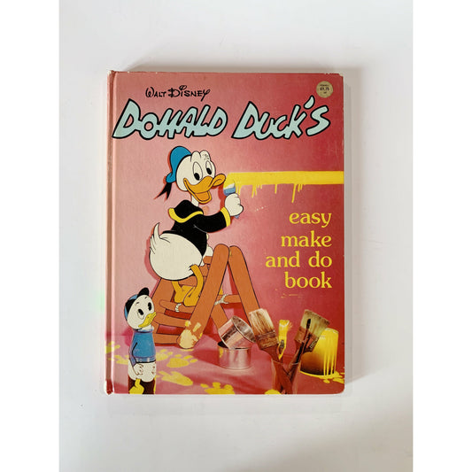 Walt Disney's Donald Duck Easy Make and Do British Edition Hardcover Book 1976