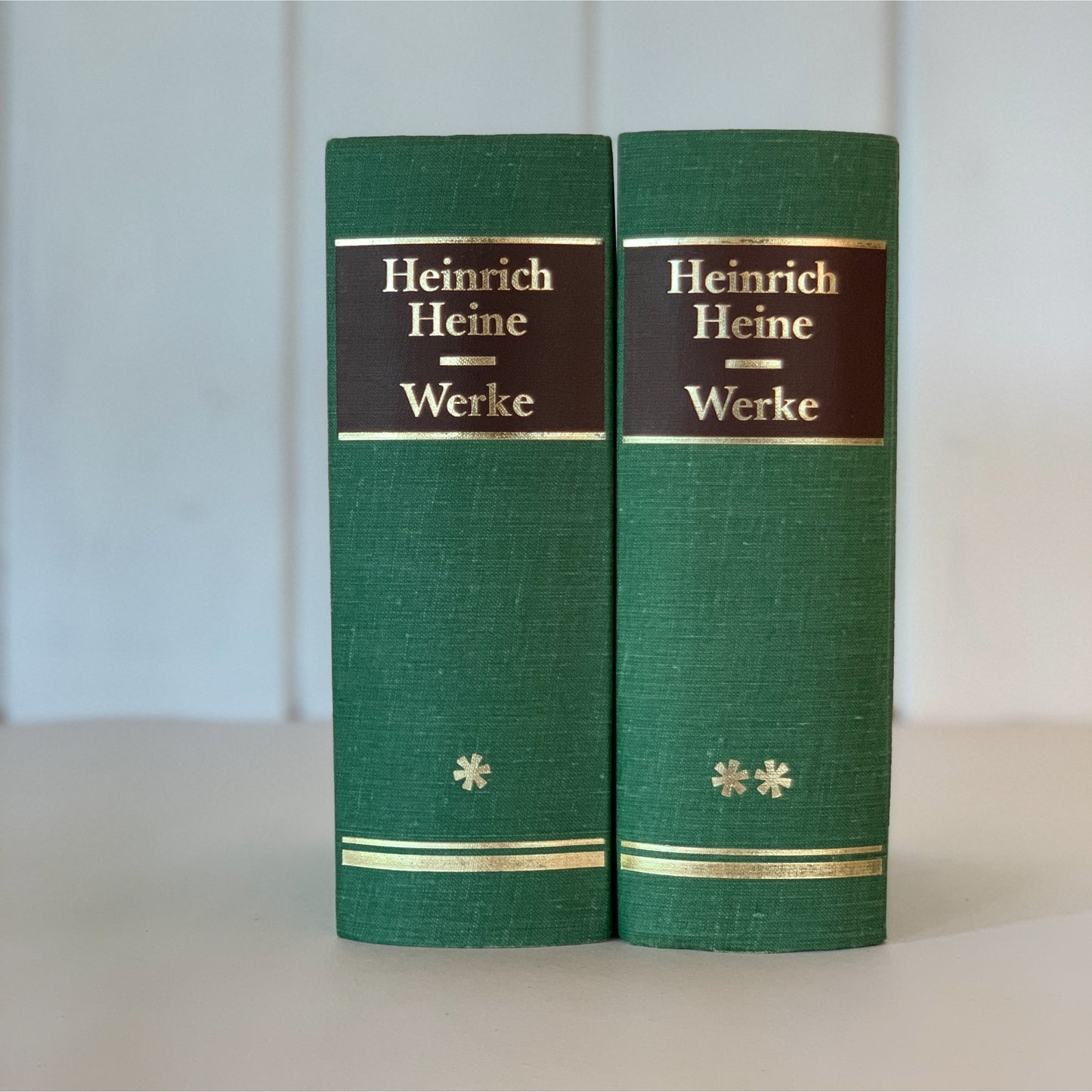 Works of Heinrich Heine Two Volumes, German, Hardcover