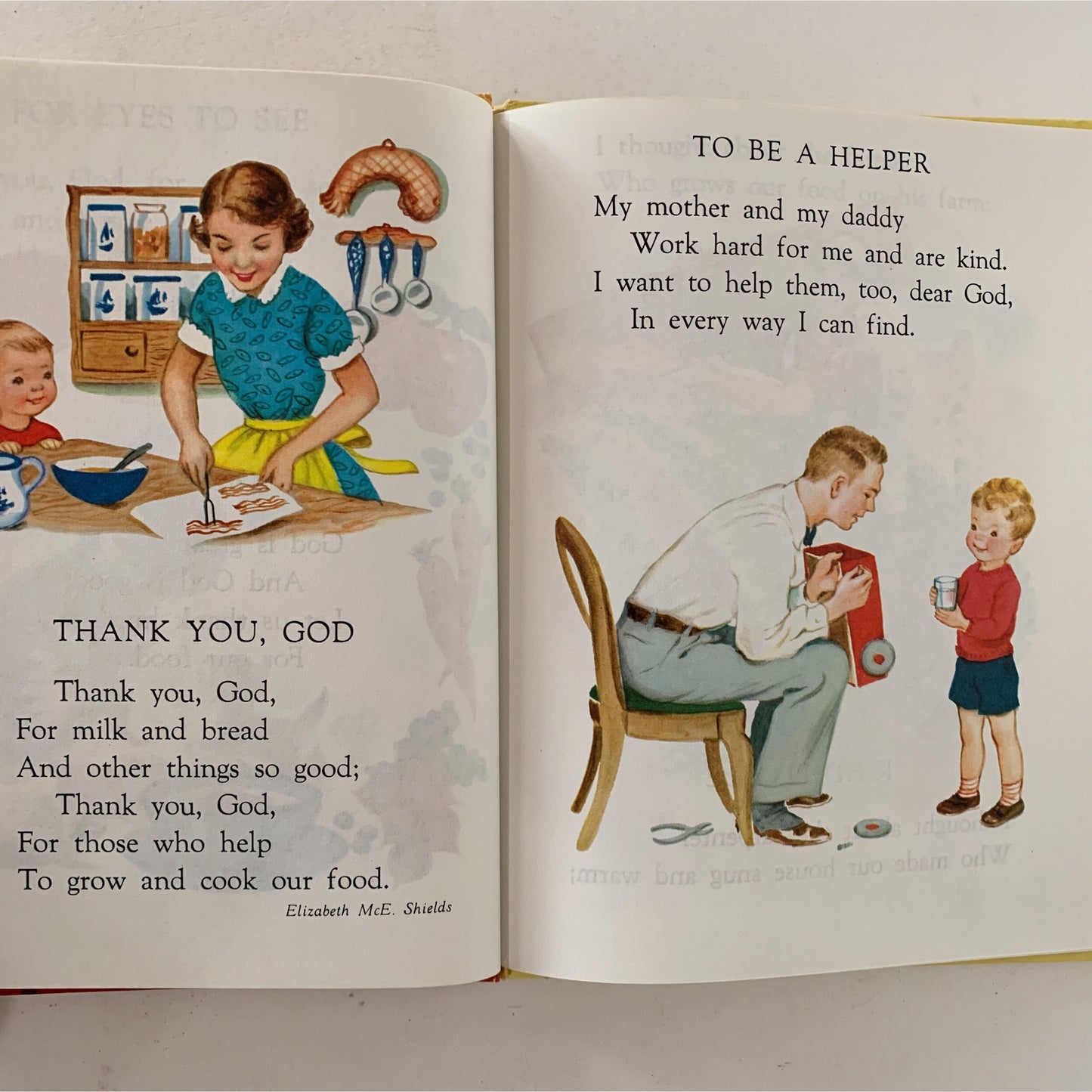 Prayers and Graces for a Small Child, A Rand McNally Book, Hardcover, 1955