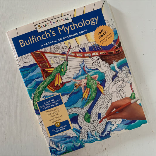 Bulfinch's Mythology: A Fact Filled Coloring Book 1989 Clean Unused