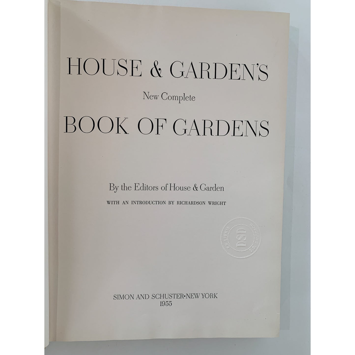 House and Garden's New Complete Book of Gardens, Vintage 1955