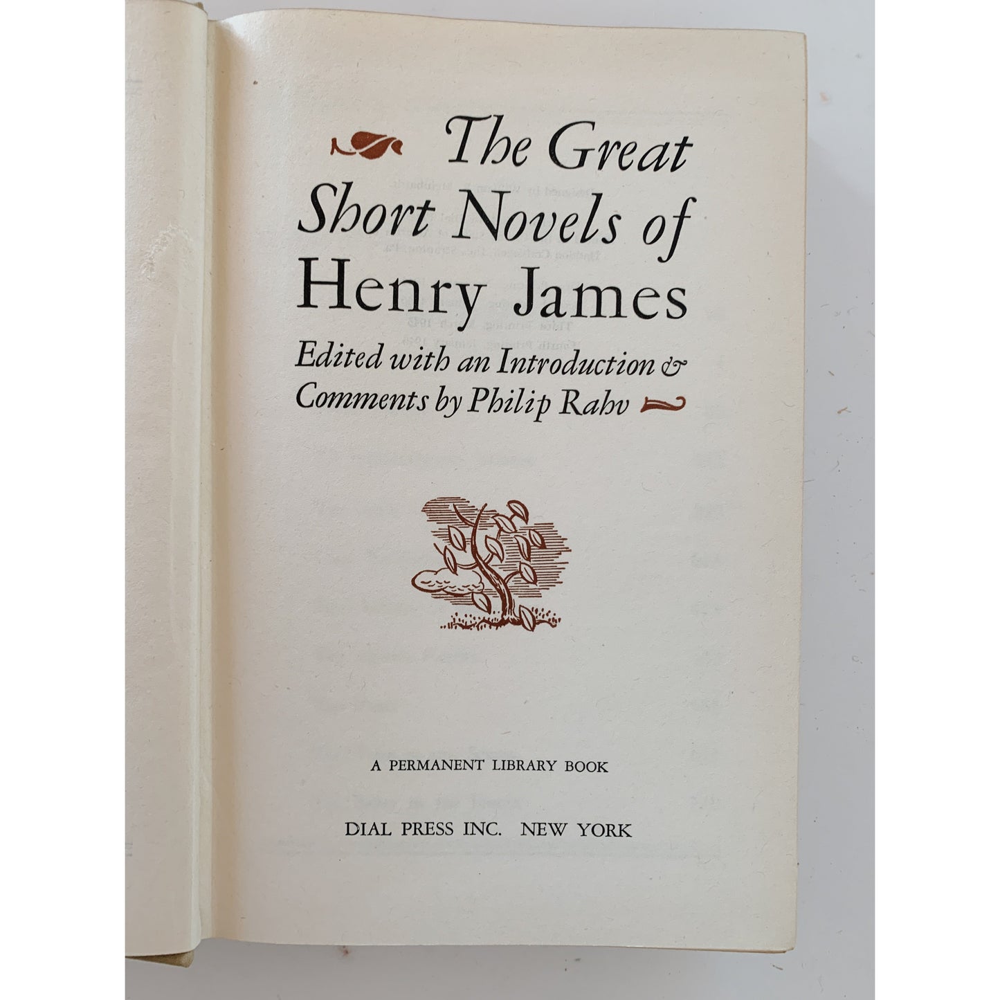 The Great Short Novels of Henry James, 1946 HC DJ