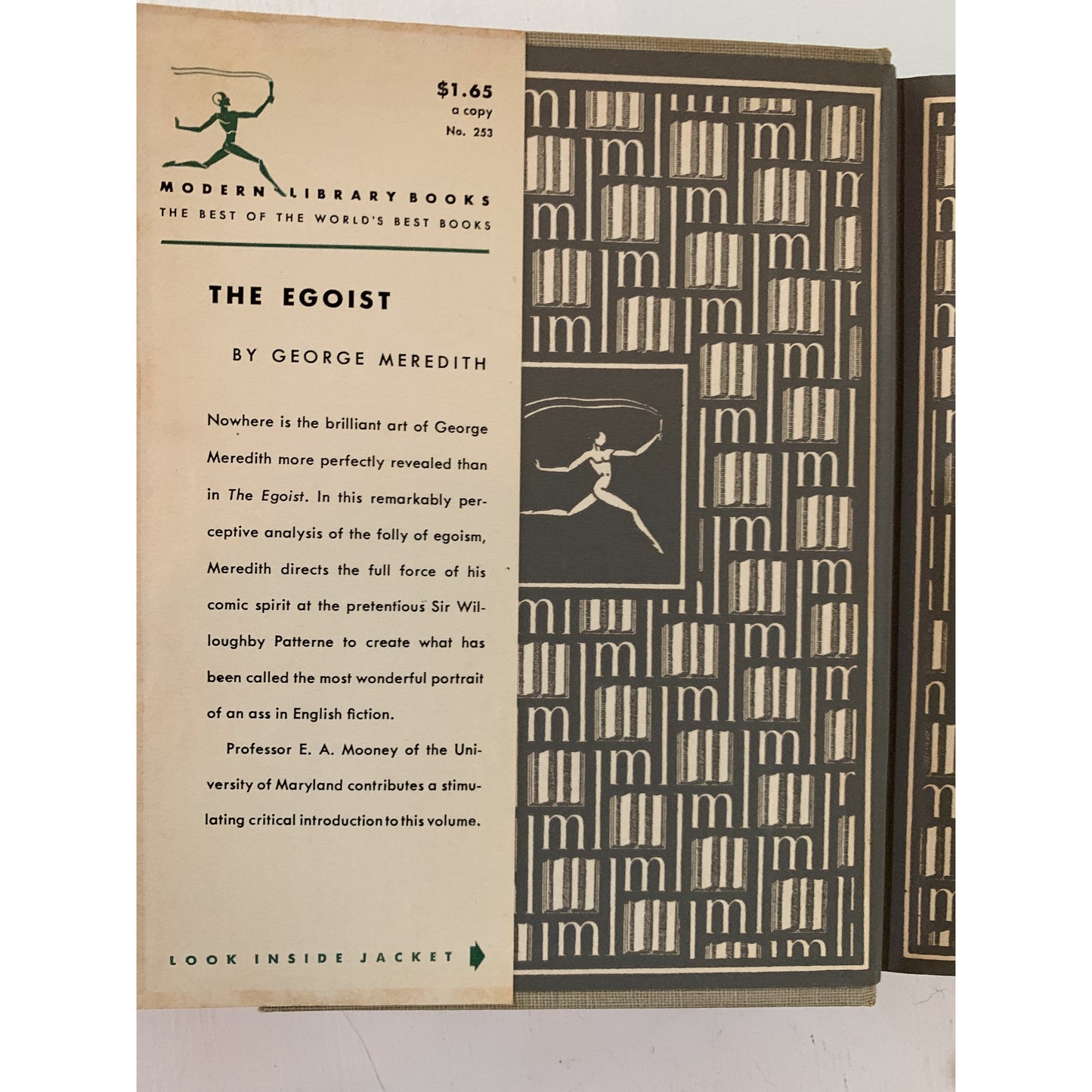 The Egoist, George Meredith, Modern Library, Hardcover 1951