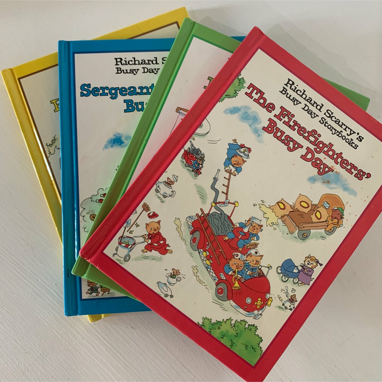 4 Busy Day Storybooks Richard Scarry Box Set 1997