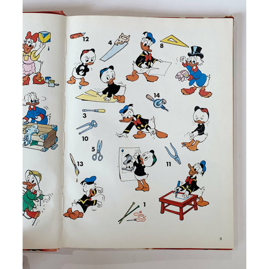 Walt Disney's Donald Duck Easy Make and Do British Edition Hardcover Book 1976