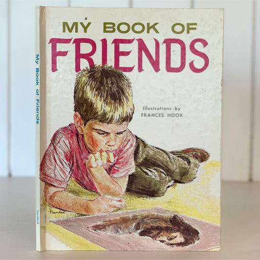 My Book of Friends Vintage 1968 Children's Picture Book