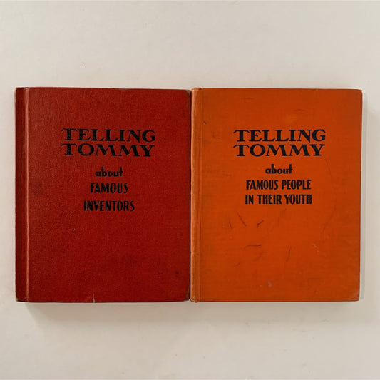 Telling Tommy Children's Nonfiction Illustrated Books 1940s Hardcovers