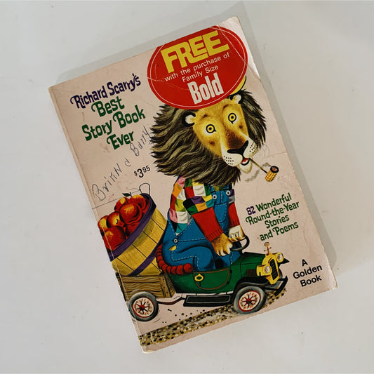 Richard Scarry's Best Story Book Ever Bold Promo Edition Paperback 1971